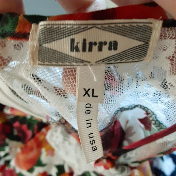 KIRRA Mini Floral Sleeveless Dress with Lace - Picture 10 of 10